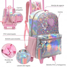 MOCHILA CARRO THINK HAPPY PRINTS 32x45x15cm SKORA   35353