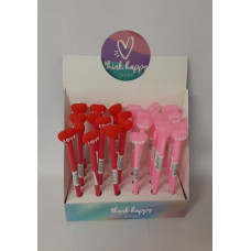 LAPICERA GEL CORAZON 17cm   34332
