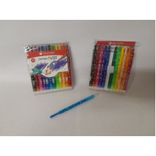 CRAYON CERA TWIST x12 COLORES SKYCOLOR   JJ10407A-12