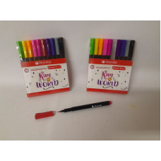 MARCADOR PTA PINCEL P/LETTERING x10 COLORES SKYCOLOR   JJ258733D