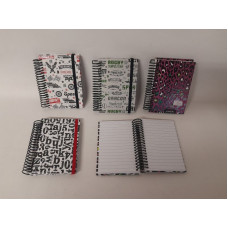 LIBRETA ESPIRAL T/D DISE?O N?5 C/ELASTICO 10x13cm 80hjs   17200