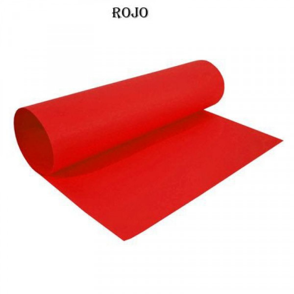 CARTULINA COLOR 45X63 PAQUETE X 25 HOJAS ROJO