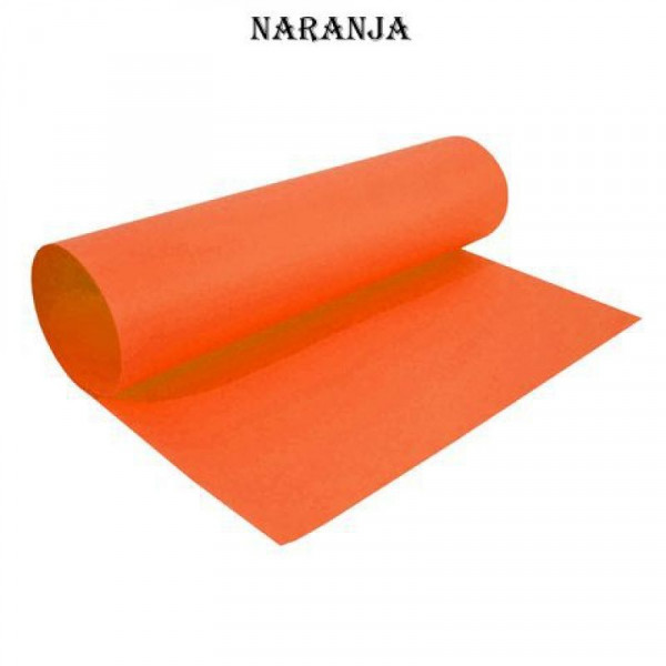 CARTULINA COLOR 45X63 PAQUETE X 25 HOJAS NARANJA