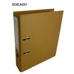 BIBLIORATO METALIZADO OF LOMO ANCHO DORADO 1221 THE-PEL