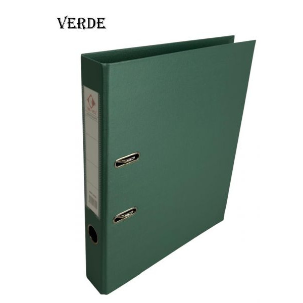 BIBLIORATO METALIZADO A4 LOMO ANGOSTO VERDE 1224 THE-PEL