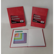 CUADERNO 16X21 T/DURA 50HJS 90GR ROJO ASAMBLEA 516