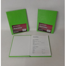 CUADERNO 16X21 T/DURA  ARAÑA 50HJS 90GR VERDE M  ASAMBLEA 521