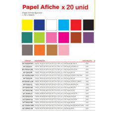 PAPEL AFICHE COLOR X20 70X100  AF70100 SKYCOLOR