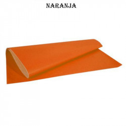 PAPEL AFICHE COLOR  NARANJA 70X100 X 20 UNIDADES