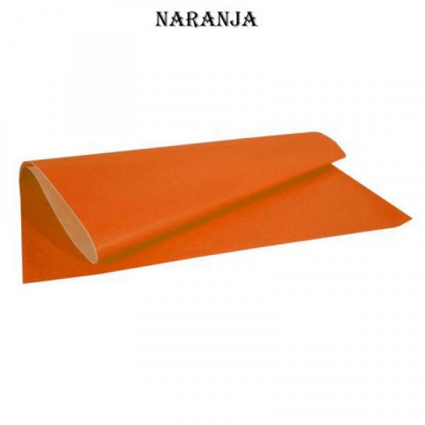 PAPEL AFICHE COLOR  70X100 X 20 UNIDADES NARANJA