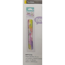 REGLA 20CM FLEXIBLE PASTEL OLAMI KR972735
