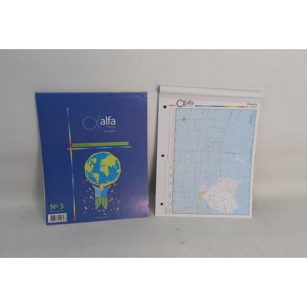MAPA N?3 X40 OCEANIA POLITICO ALFA 3140323