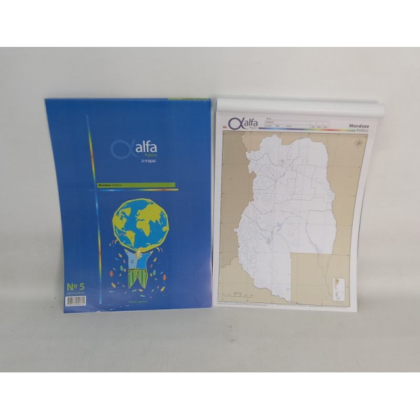 MAPA N?5 X20 MENDOZA POLITICO ALFA 5140774