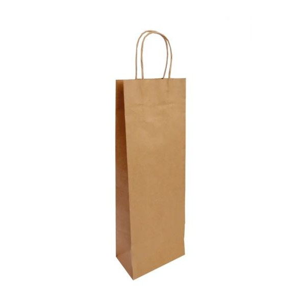BOLSA KRAFT PARA BOTELLA 14X8X40  MEDORO