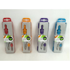 COMPAS ESCOLAR METALICO C/ESTUCHE Y MINAS PK122 PIZZINI