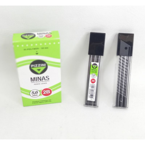 MINAS 5.6MM 2B 90MM  X3 CAJA X6  S5630022B  PIZZINI