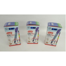 MARCADOR AL AGUA 420 P/RED X 12 AZUL 1522  TRABI