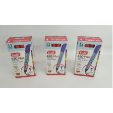 MARCADOR AL AGUA 420 P/RED X 12 ROJO 1523 TRABI