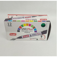 MARCADOR P/PIZ RECARG 450 P/RED X12 VERDE 9524 TRABI