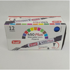 MARCADOR P/PIZ RECARG 450 P/RED X12 AZUL 9523 TRABI