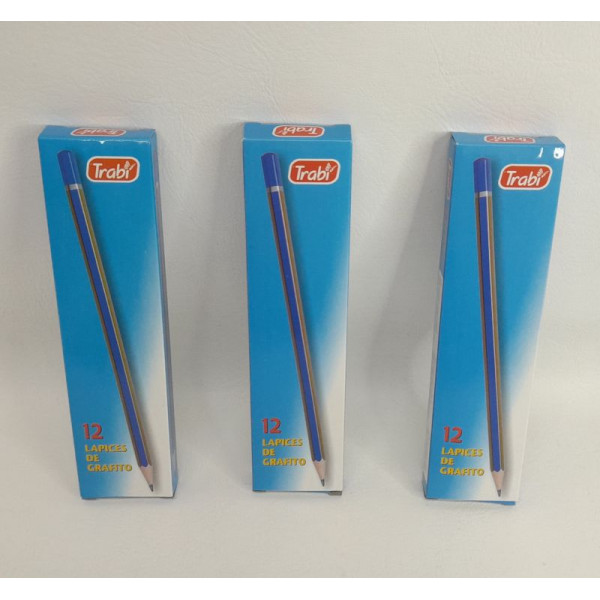 LAPIZ GRAFITO HB X 12  5795 TRABI