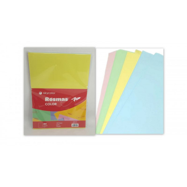 RESMA A4 70GR 100HJS COLOR SURT PA470C-100 SKYCOLOR