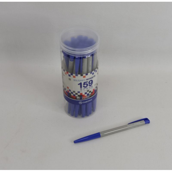 BOLIGRAFO AZUL RETRACTIL 0.7 MM X24  159A SABONIS