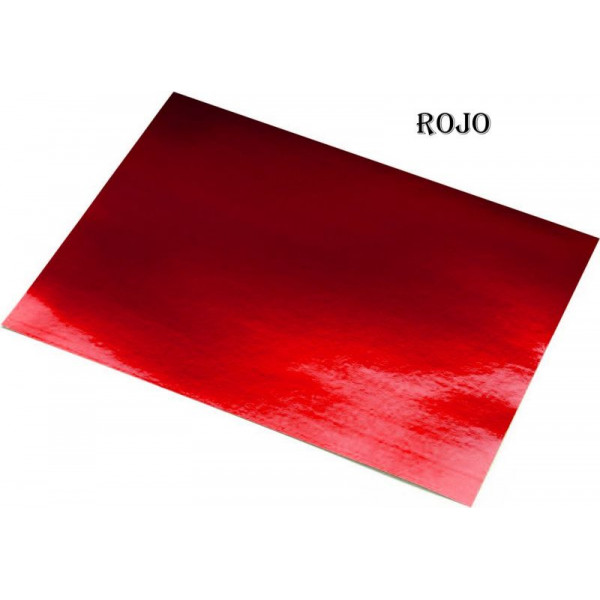 CARTULINA METALICA 40X60 (X10) 120GR ROJO
