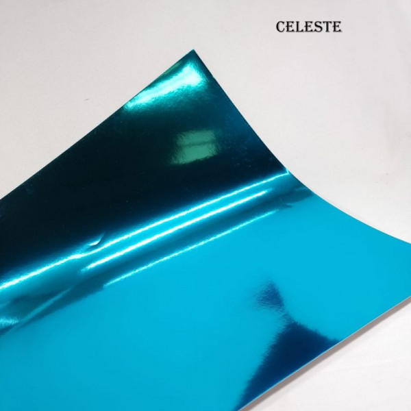 CARTULINA METALICA 40X60 (X10) 120GR CELESTE
