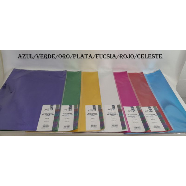 CARTULINA METALICA 40X60 (X10) 120GR ASB