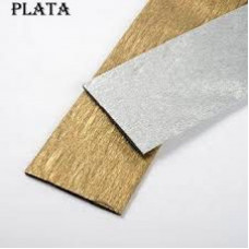 PAPEL CREPE PERLADO X10 COLOR PLATA