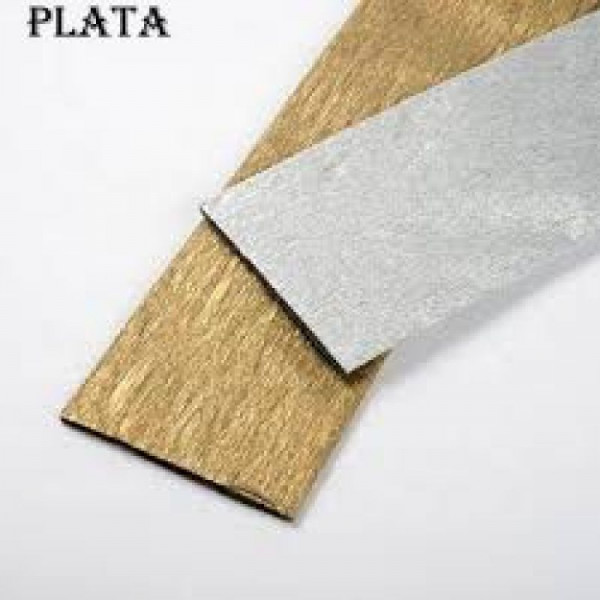 PAPEL CREPE PERLADO X10 COLOR PLATA