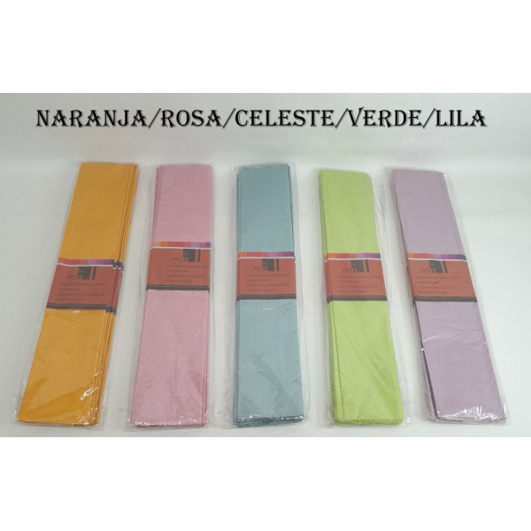 PAPEL CREPE PERLADO X10 COLOR ASB