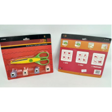 PERFORADORA CON FORMA  SET X4 + TIJERA FORMAS ASB