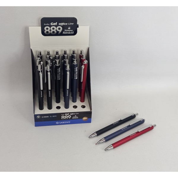 BOLIGRAFO RET GEL 0.7mm SURT X24 ERGONOM GL889 SABONIS