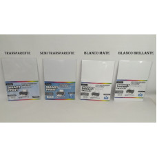 FILM ADHESIVO INJET A4 X10 TRASP Y SEMI/BCO MATE Y BRILL