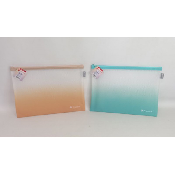 CARTUCHERA  A4 EVA MESH DEGRADE CMDA4-2 SKYCOLOR