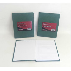 CUADERNO 19X23.5 VERDE RAY 100hjs 90gr T/D 417 ASAMBLEA