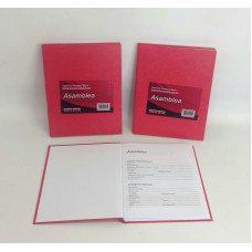 CUADERNO 19X23.5  ROJO RAY 100hjs 90gr T/D 419 ASAMBLEA