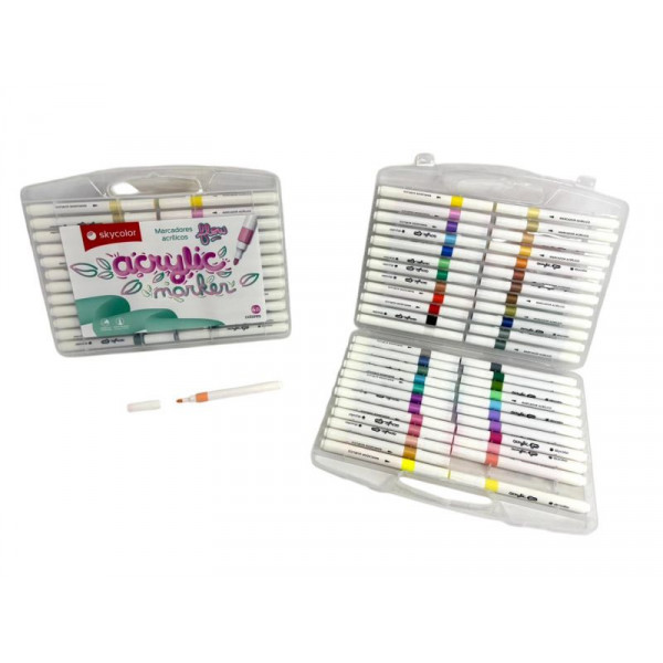 MARCADOR ACRILICO FLOW X48 MOF-2048 SKYCOLOR
