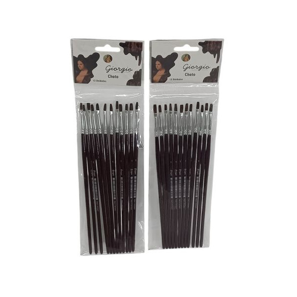 PINCEL X12 Nro1 CHATO PELO DE PONY 351-1 ASB