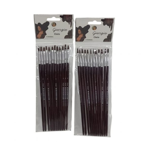 PINCEL X12 Nro2 CHATO PELO DE PONY 351-2 ASB