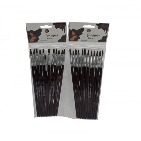 PINCEL X12 Nro5 CHATO PELO DE PONY 351-5 ASB