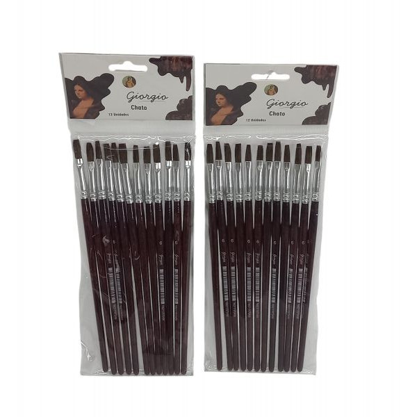 PINCEL X12 Nro6 CHATO PELO DE PONY 351-6 ASB