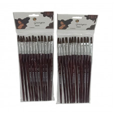 PINCEL X12 Nro8 CHATO PELO DE PONY 351-8 ASB