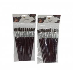 PINCEL X12 Nro10 CHATO PELO DE PONY 351-10   2494   ASB