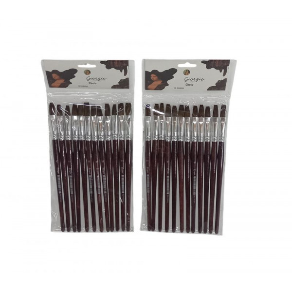 PINCEL X12 Nro11 CHATO PELO DE PONY 351-11 ASB