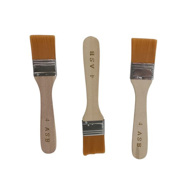 PINCELETA 3mm SINTETICA MANGO MADERA 4 ASB
