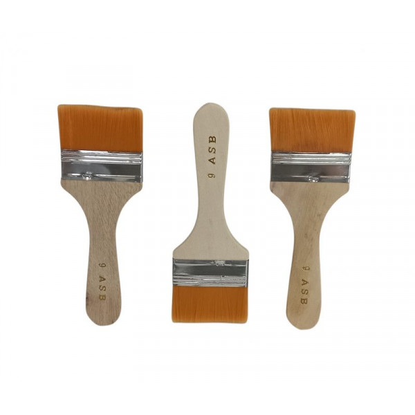 PINCELETA 6,5mm SINTETICA MANGO MADERA 9 ASB