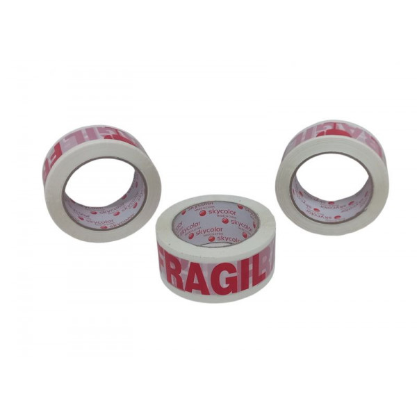 CINTA ADHESIVA FRAGIL 48X100mts  SKYCOLOR